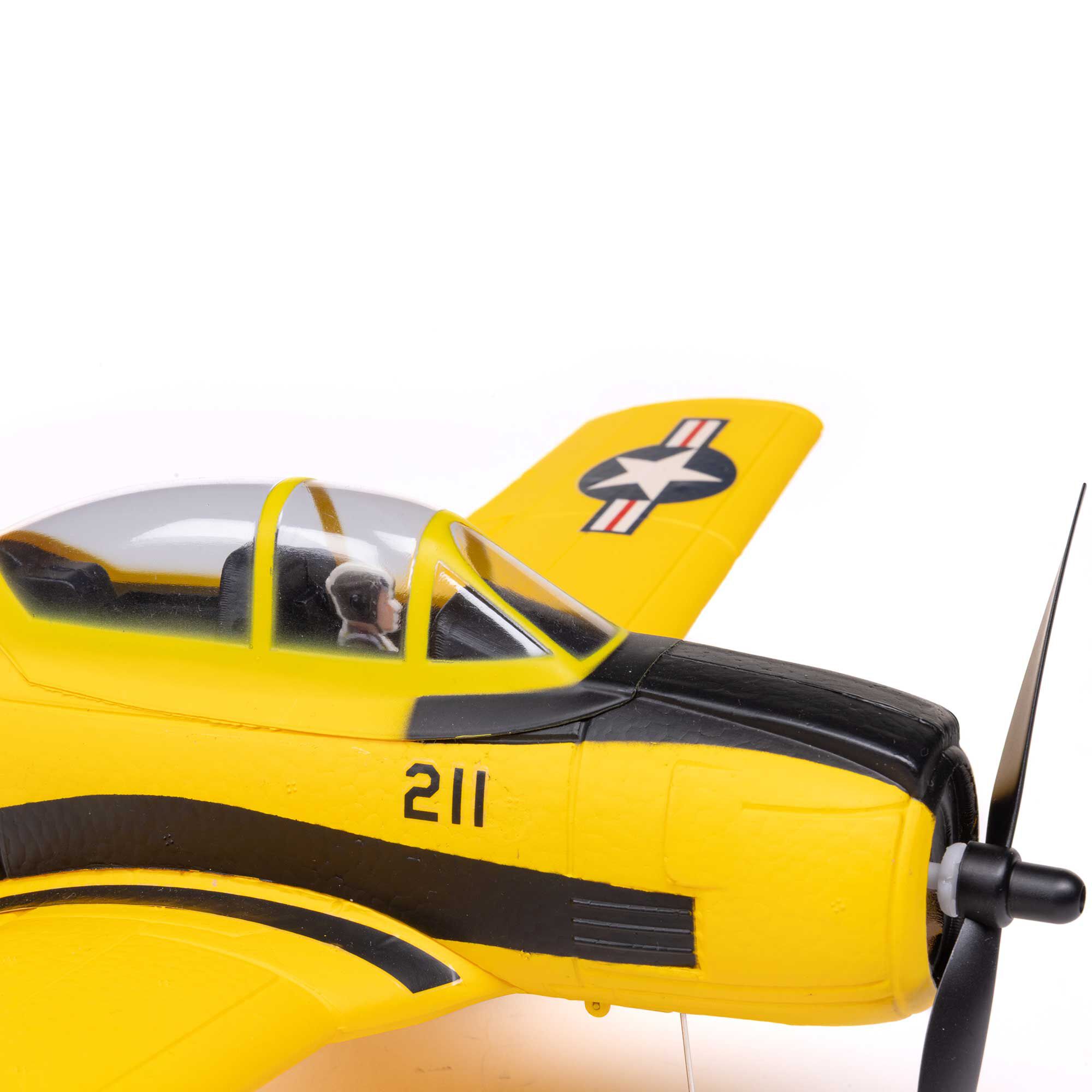 פרטים בקנה מידה — T-28 Trojan 450mm RTF with SAFE (2 Flight Batteries Included)