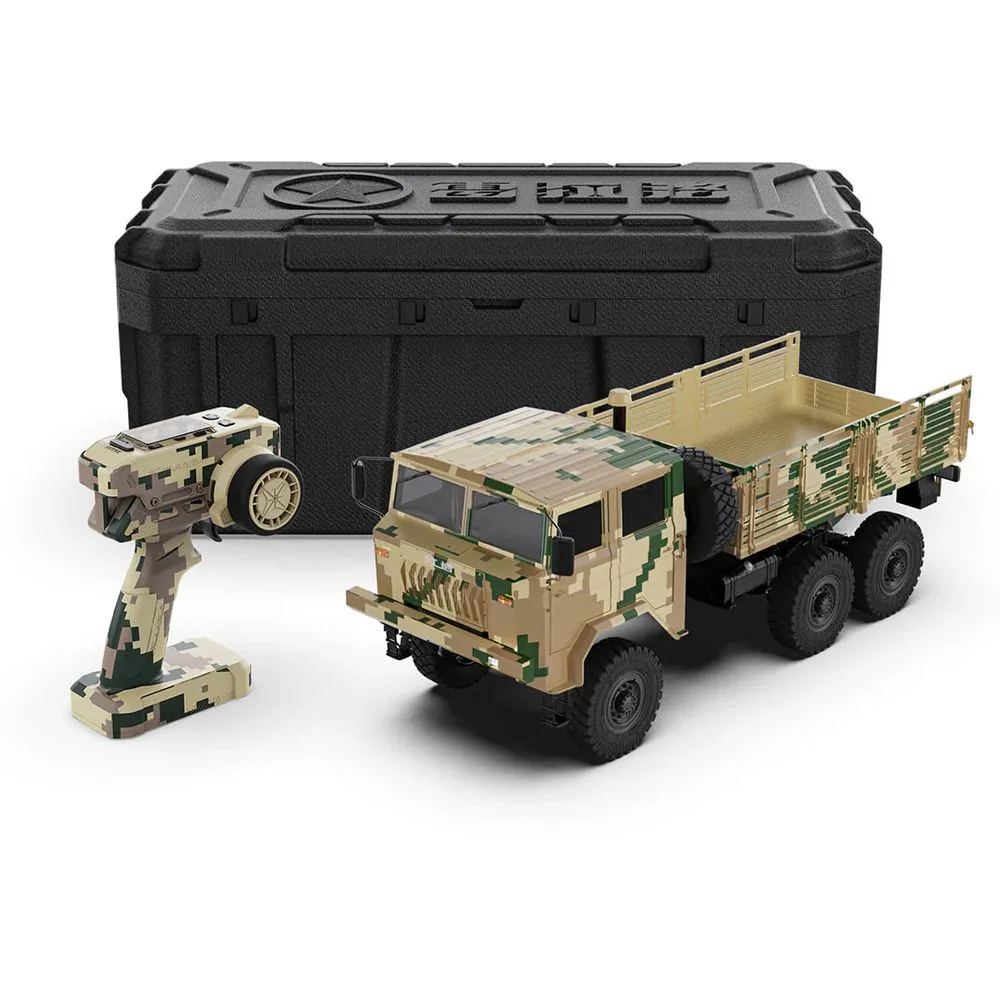 מה בקופסה — משאית Rlaarlo 6X6 Military Truck HongYan HY6 Brushless 1/10