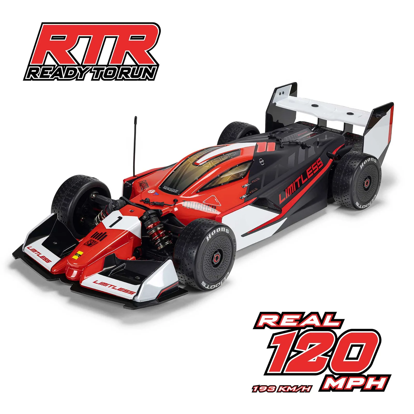 מרכב — 1/7 LIMITLESS 120 8S AVC 4X4 RTR Speed Machine