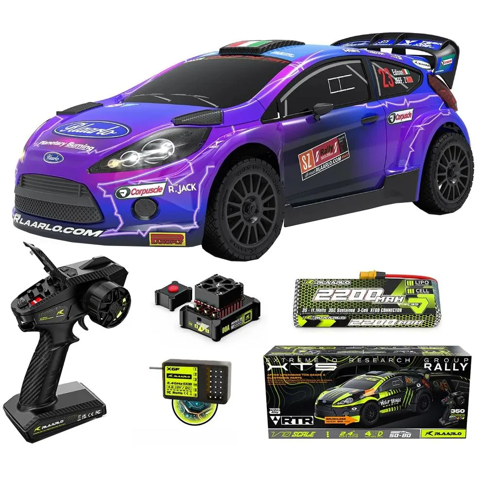 מה בקופסה — מכונית Rlaarlo XTS-F10 Rally Brushless 4WD 1/10