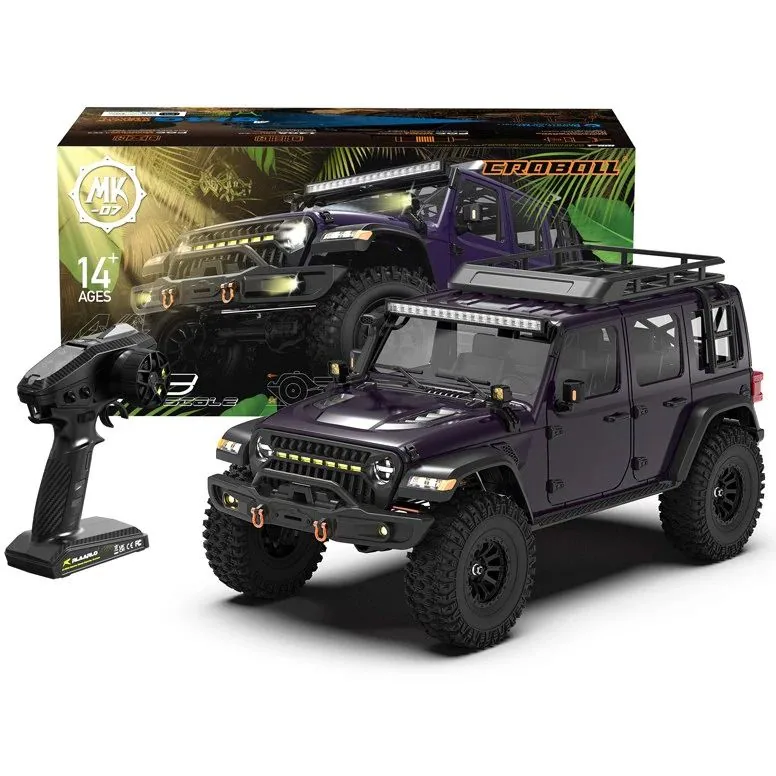 מה בקופסה — מכונית Rlaarlo MK-07 V2 Crawler Brushless 4WD 1/7