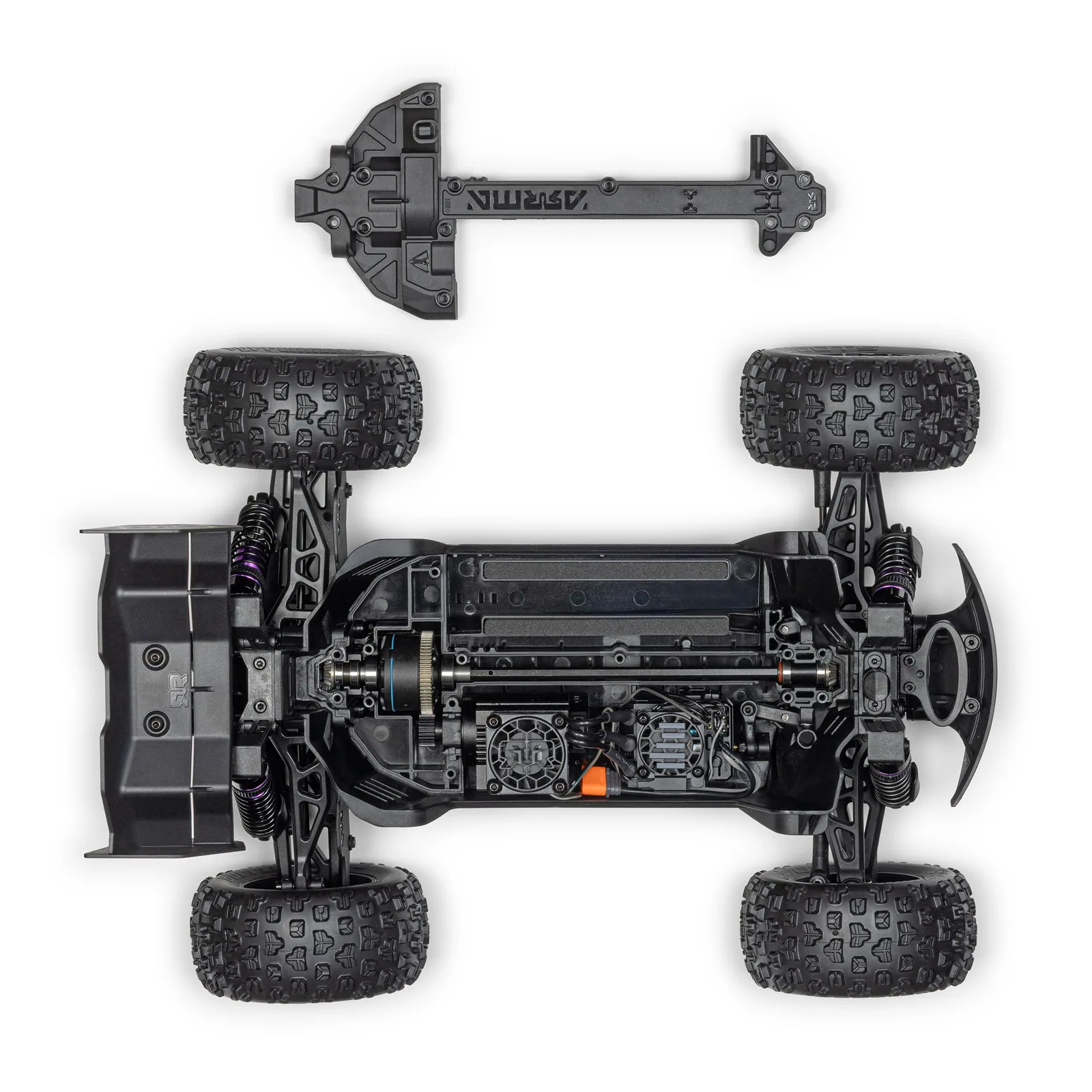 שלדה — 1/16 MINI KRATON 3S DSC 4X4 RTR Brushless Speed Monster Truck (Battery & Charger Included)