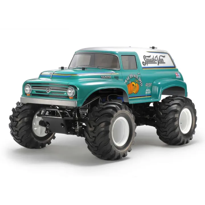 Tamiya 1/10 R/C Squash Van (Green & White Painted Body) (GF-02)