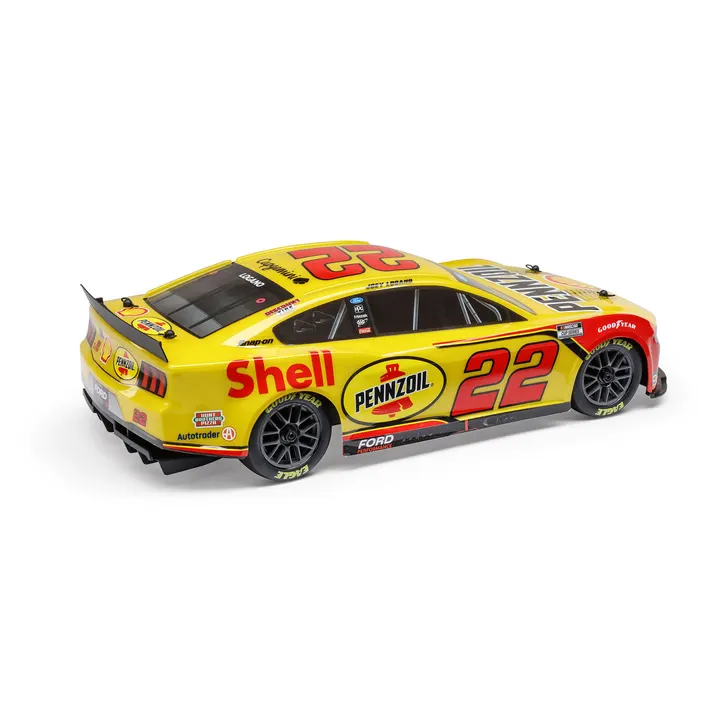Losi 1/12 NASCAR RC Race Car Joey Logano No. 22 Shell 2025 Ford Mustang 2S AWD RTR Brushed On-Road (Battery & Charger Included)