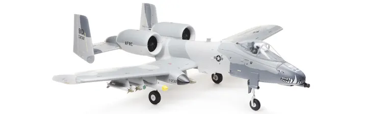E-flite A-10 Thunderbolt II Twin 64mm EDF BNF Basic with AS3X and SAFE Select