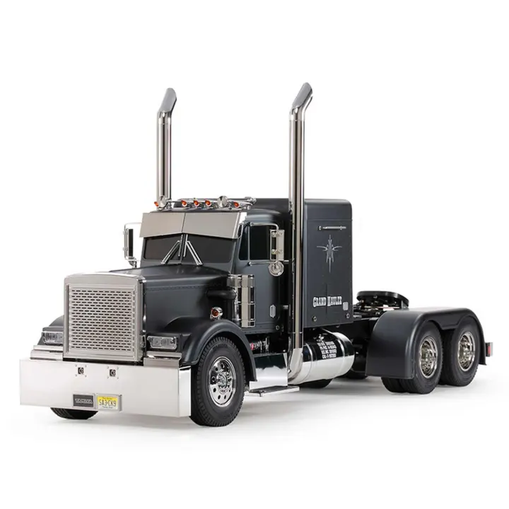 Tamiya 1/14 Grand Hauler 10X8 Semi Tractor Kit, Matte Black