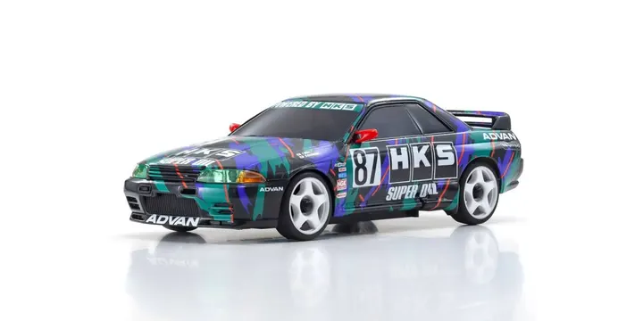 Kyosho 1/28 HKS Skyline GT-R 1993 #87 R32 Mini-Z AWD RTR