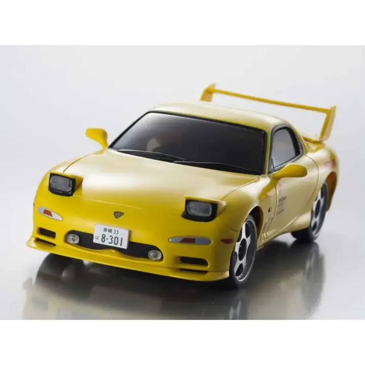 Kyosho 1/28 Initial D Mazda RX-7 FD3S 2WD On-Road First Mini-Z RTR, Yellow