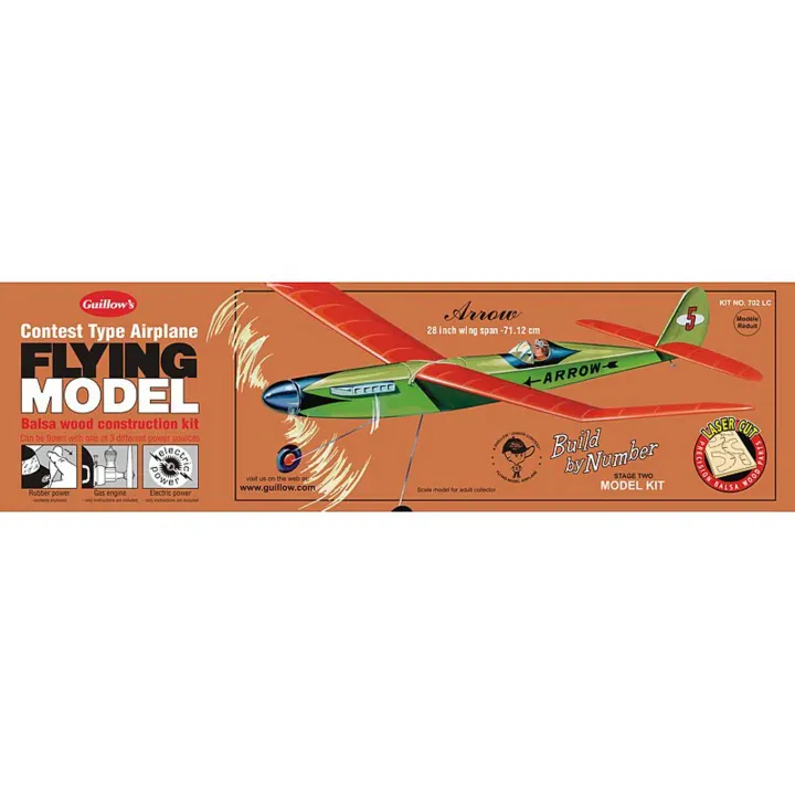 Guillow Arrow Laser Cut Kit, 28"