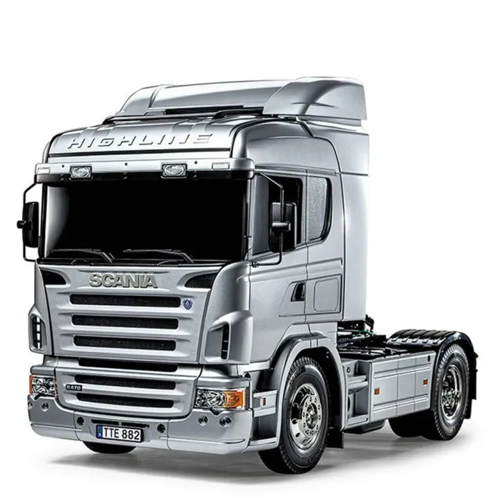 Tamiya 1/14 Scania R470 6X4 Tractor Truck Kit, Silver